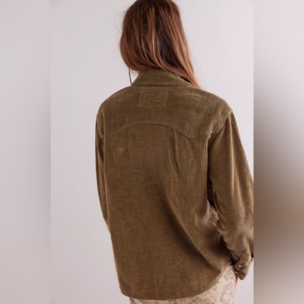Free People We The Free Hideaway Cord Shirt - Picture 6 of 10